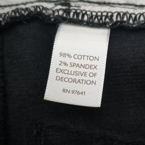 J. Jill Ladies Size 12 Black Stretch Slim Leg Corduroy Pants - Picture 4 of 11